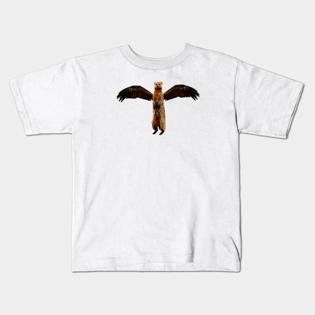 The Flying Mongoose Kids T-Shirt by Dominyknax